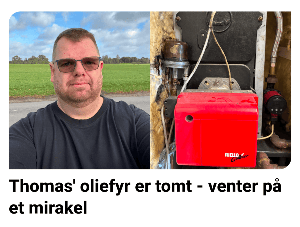 Oljefyr med Riello-brenner. Skjermbilde, TV2 Øst